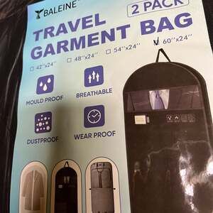 BALEINE 2PK Heavy Duty Garment Bag travel